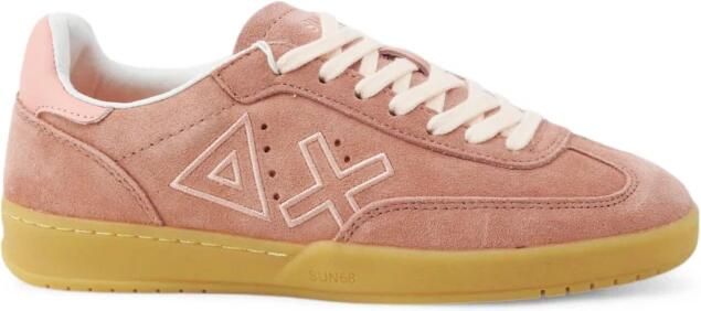 Sun68 Suède sneakers met geborduurd logo