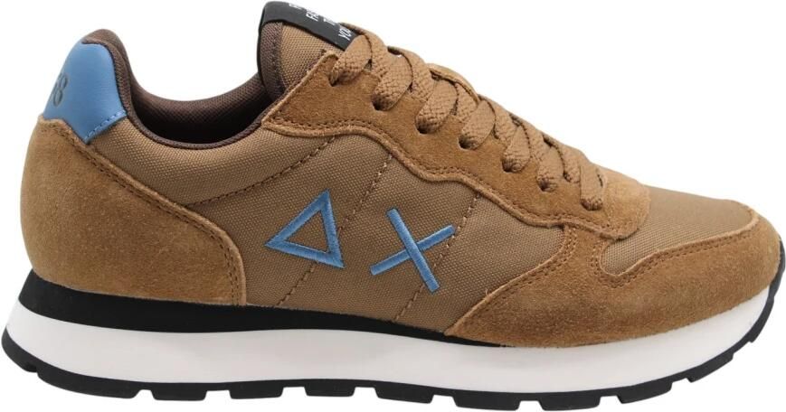 Sun68 Tom Solid Heren Sneakers Schoenen Bruin Z46101