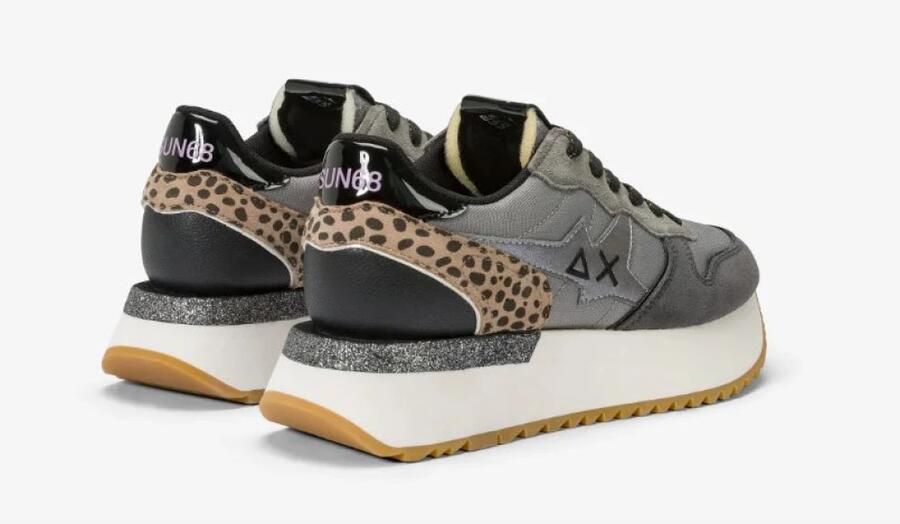 Sun68 Grijze Mix Materiaal Stargirl Schoenen Gray Dames