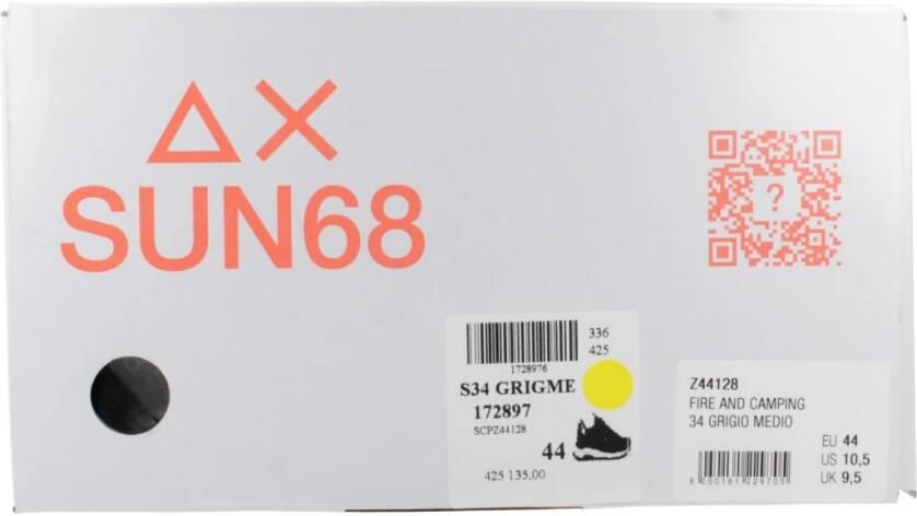 Sun68 Grijze Fire and Camping Schoenen Gray Heren