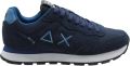 Sun68 Tom Suede Heren Sneakers Schoenen Navy-Blauw Z46106 - Marine