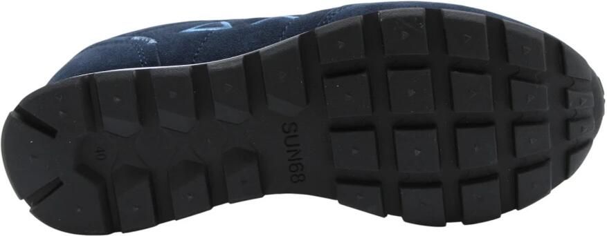 Sun68 Tom Suede Heren Sneakers Schoenen Navy-Blauw Z46106 - Foto 5