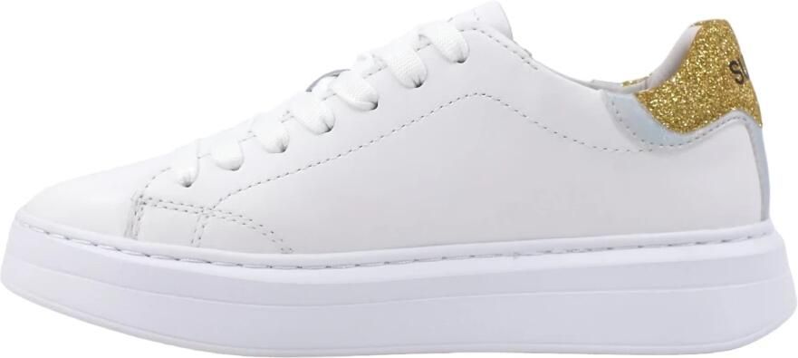 Sun68 Witte Leren Sneaker voor Dames White Dames - Foto 2