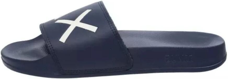 Sun68 Heren Logo Slippers Navy Blue