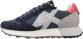 Sun68 Blauwe Sneakers Hardloopstijl Lichtgewicht Grip Blue Heren - Blauw