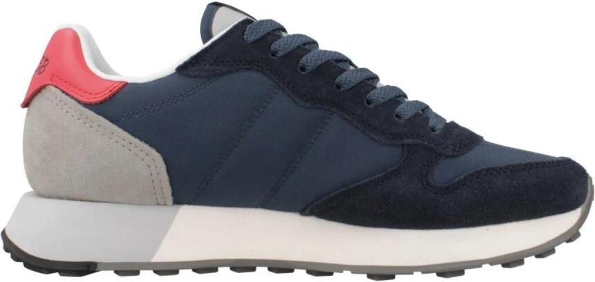 Sun68 Blauwe Sneakers Hardloopstijl Lichtgewicht Grip Blue Heren - Foto 6