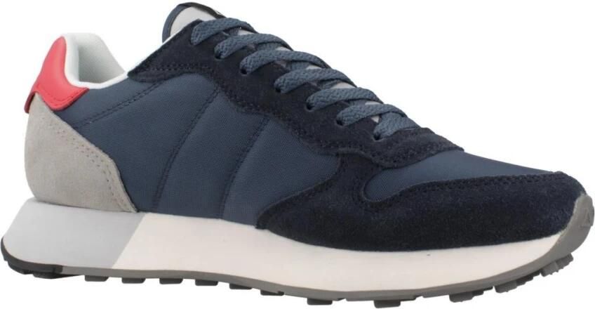 Sun68 Blauwe Sneakers Hardloopstijl Lichtgewicht Grip Blue Heren - Foto 5