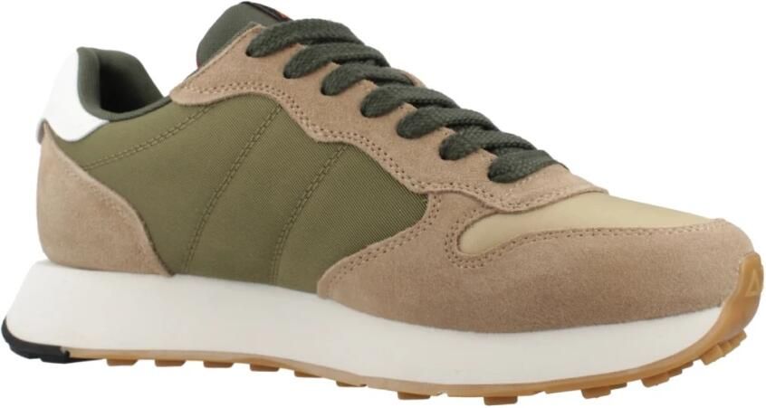 Sun68 Sneakers van nylon en suède met leren details - Foto 7