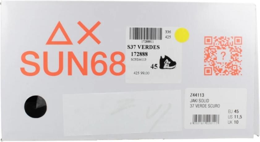 Sun68 Solid Jaki Heren Sneakers Green Heren