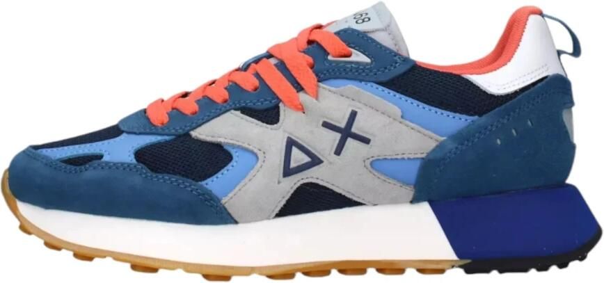 Sun68 Leren sneakers voor buiten met logo