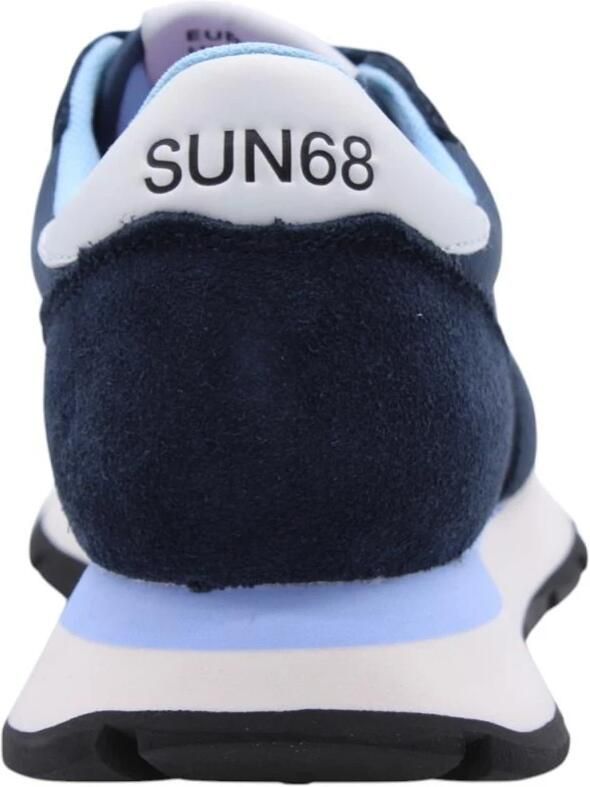 Sun 68 Dames Sneaker Ally Solid Nylon Navy Blue BLAUW