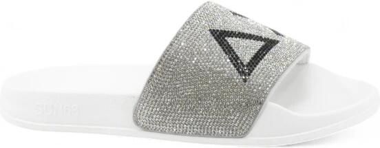 Sun68 Slippers LOGO STRASS Dames Sandalen Muiltjes Slippers Badsandalen X35205