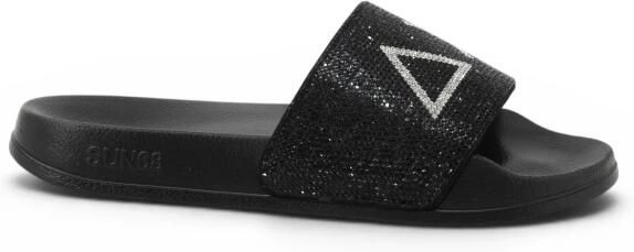 Sun68 Slippers Strass Logo Vrouwen Zwart - Foto 2
