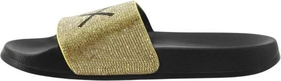 Sun68 Teenslippers X36211 Slippers Strass Logo Nero