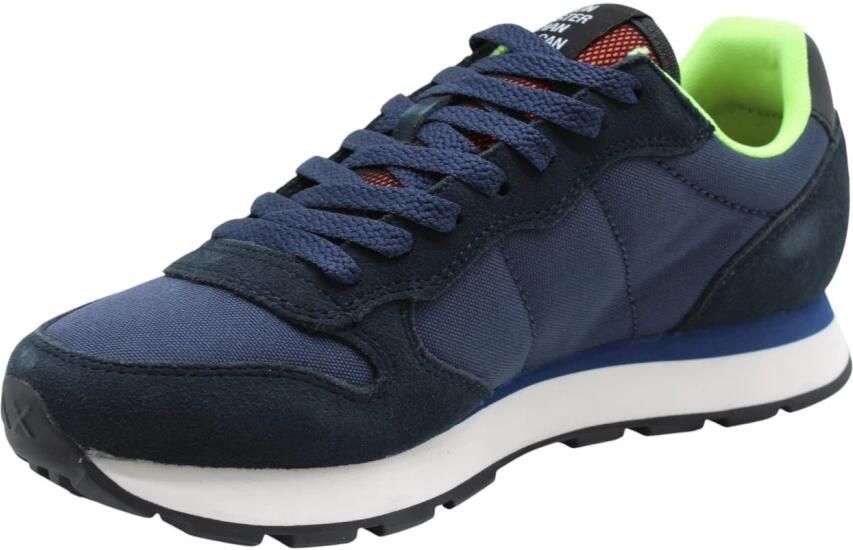 Sun68 Tom Fluo Heren Sneakers Schoenen Navy-Blauw Z46102 - Foto 7