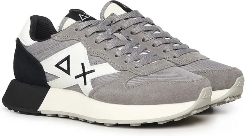 Sun68 Nylon en Suède Sneakers met Leren Details - Foto 2