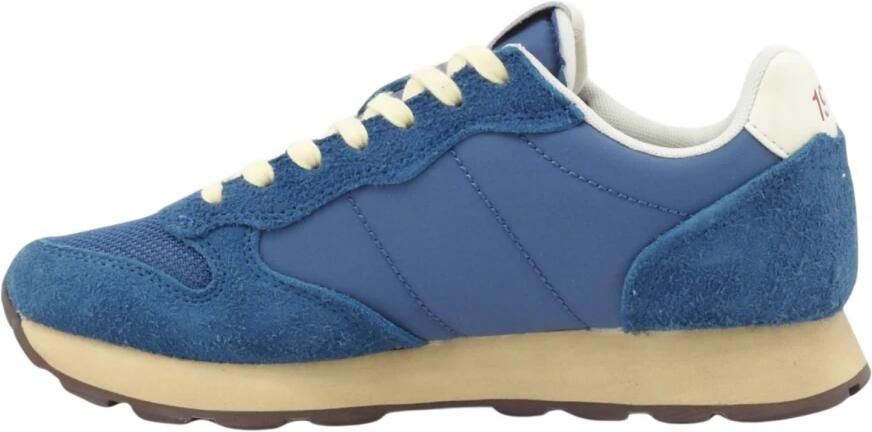 Sun68 Tom Vintage Heren Sneakers Schoenen Blauw Z45105 - Foto 3