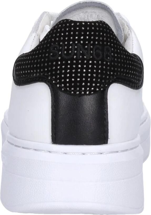 Sun68 Witte platte schoenen Grace model White Dames