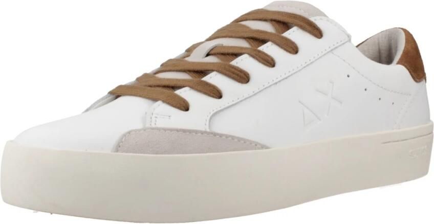 Sun68 Street Sneaker in leer wit en bruin White Heren - Foto 3