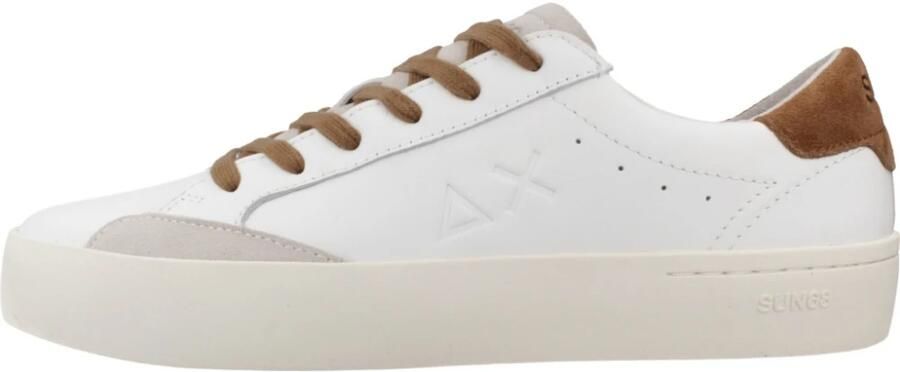Sun68 Street Sneaker in leer wit en bruin White Heren - Foto 5