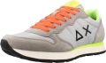 Sun68 Sneaker Tom Fluo Grigio Chiaro Heren Sneakers - Grijs