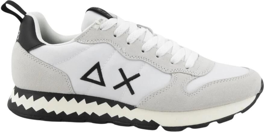 Sun68 Tom Snake Heren Sneakers Schoenen Wit Z35104 - Foto 2