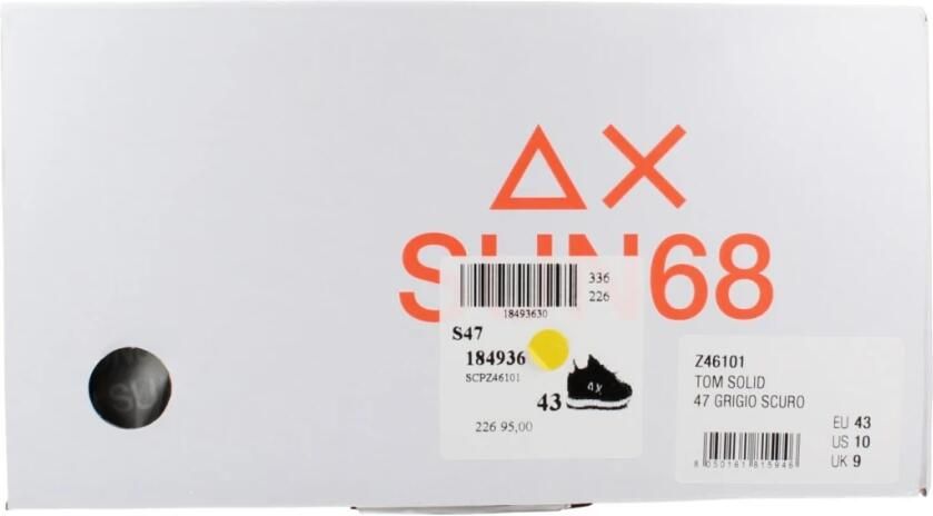 Sun68 Tom Solid Heren Sneakers Schoenen Grijs Z46101 - Foto 8