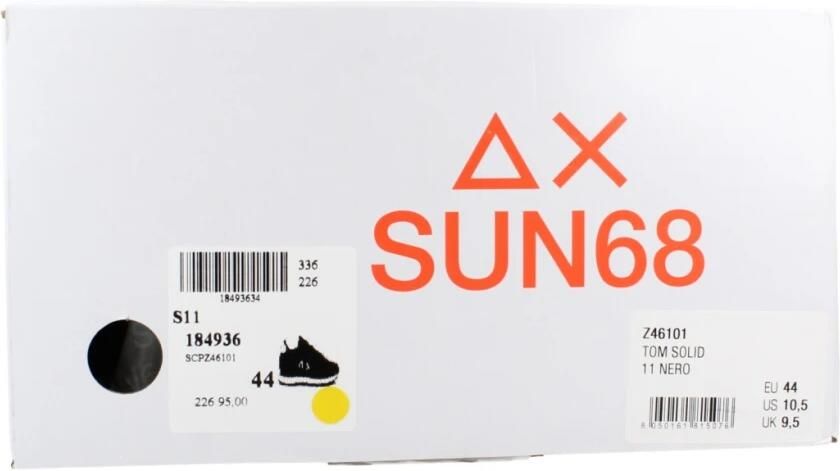 SUN68 Sneakers laag 'Men's Tom Sneakers in Nylon and Suede' zwart - Foto 16