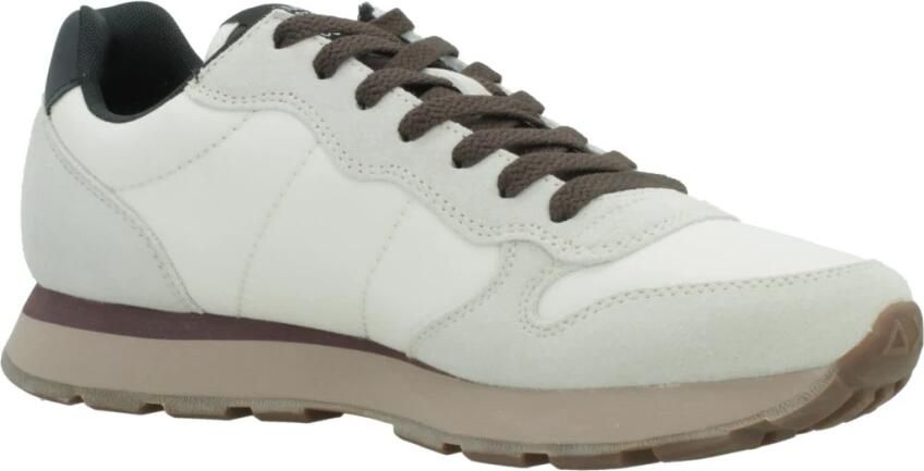 Sun68 Tom Solid Heren Sneakers Schoenen Wit-Bruin Z46101 - Foto 9