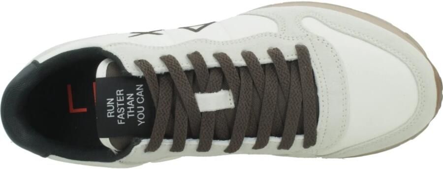 Sun68 Tom Solid Heren Sneakers Schoenen Wit-Bruin Z46101 - Foto 12