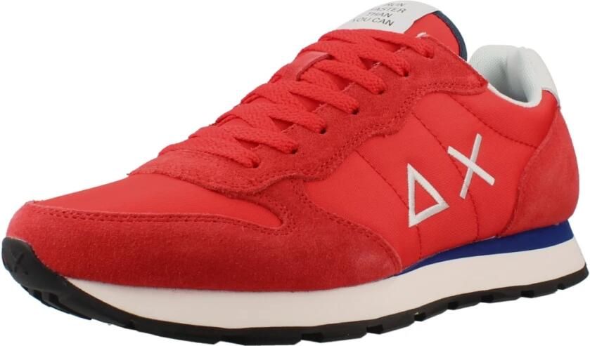Sun68 Tom Solid Heren Sneakers Schoenen Rood Z35101