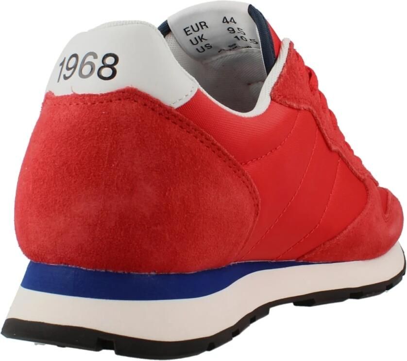 Sun68 Tom Solid Heren Sneakers Schoenen Rood Z35101 - Foto 3