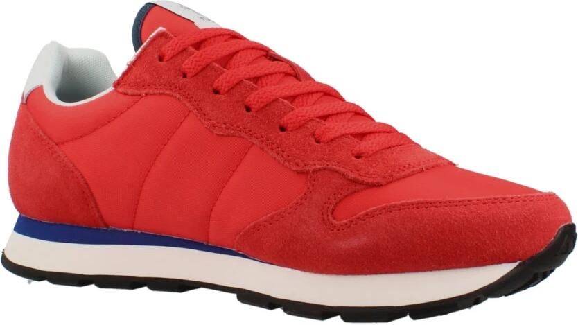 Sun68 Tom Solid Heren Sneakers Schoenen Rood Z35101 - Foto 5