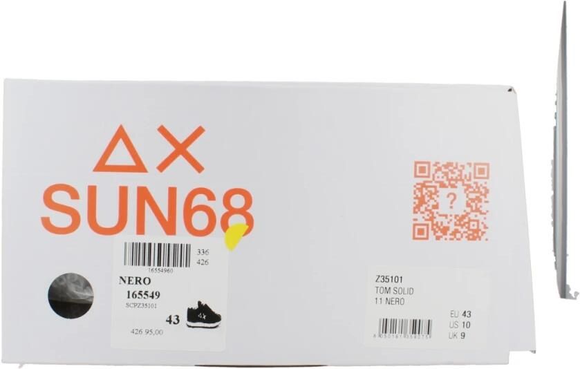 SUN68 Sneakers laag 'Men's Tom Sneakers in Nylon and Suede' zwart - Foto 15