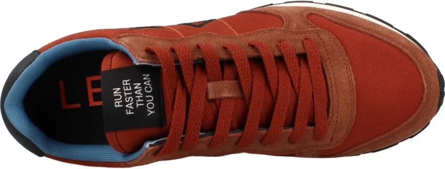 Sun68 Tom Solid Heren Sneakers Schoenen Rust-Rood Z46101 - Foto 8