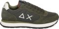 Sun68 Sneaker Tom Dark Military Heren Sneakers - Donkergroen