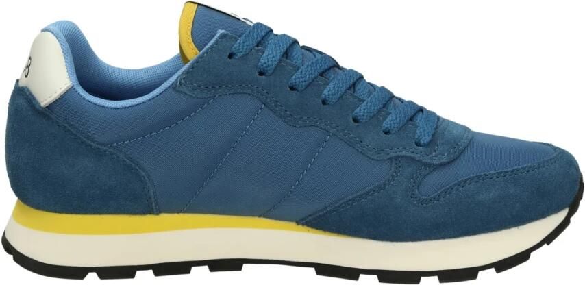 Sun68 Logo Zijkant Sneakers Ronde Neus Vetersluiting