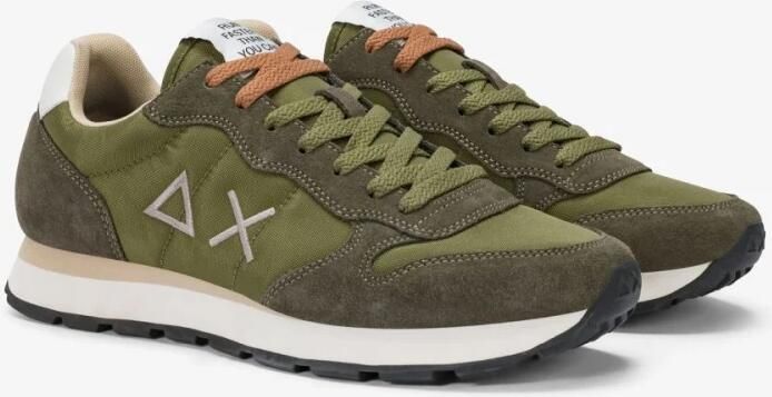Sun68 Tom Solid Heren Sneakers Schoenen Groen Z36101