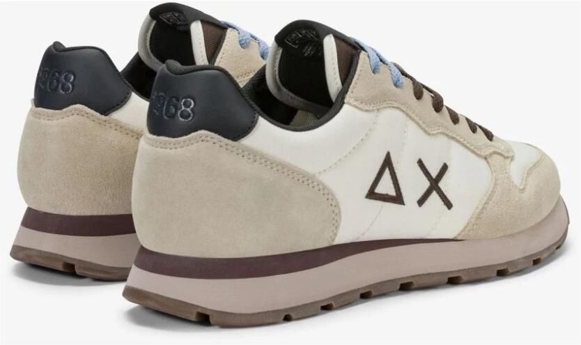 Sun68 Tom Solid Heren Sneakers Schoenen Wit-Bruin Z46101 - Foto 7