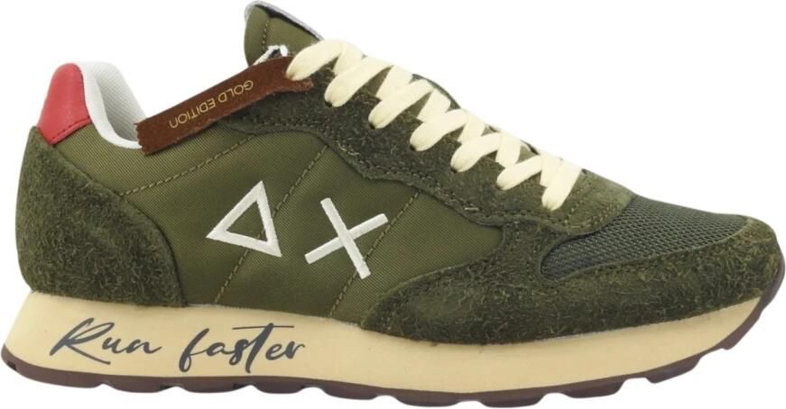 Sun68 Tom Vintage Heren Sneakers Schoenen Groen Z45105 - Foto 2