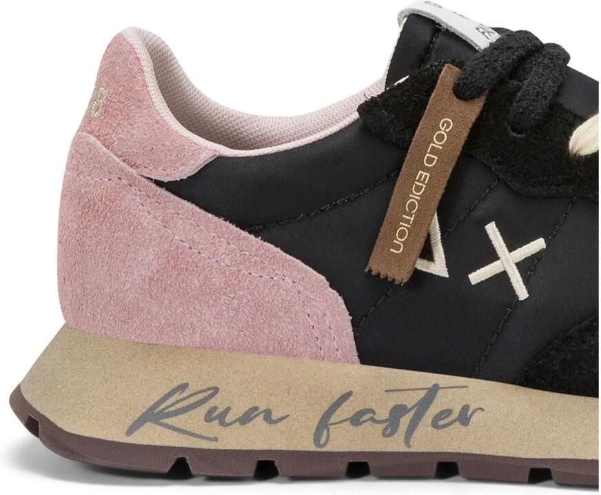 Sun68 Vintage Casual Sneaker Zwart Stof Vrouw