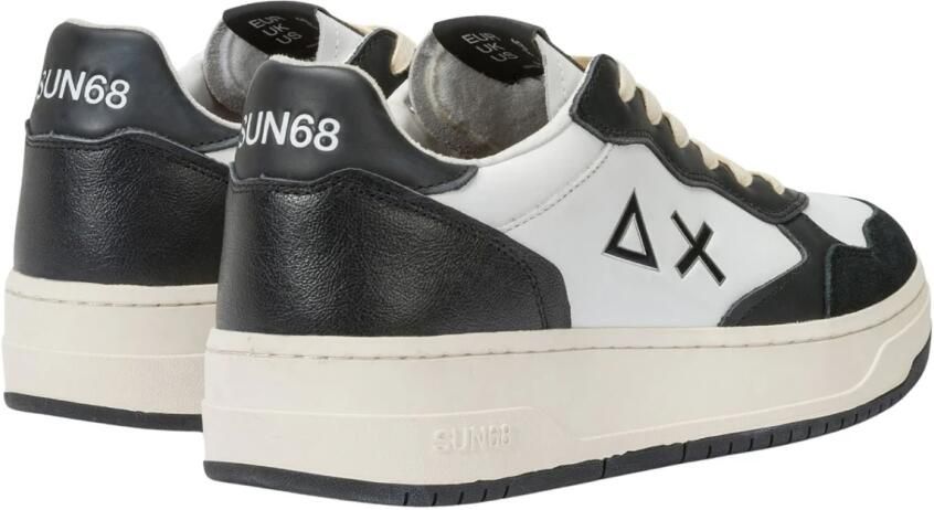 Sun68 Vieze witte sneakers met zwarte details - Foto 5