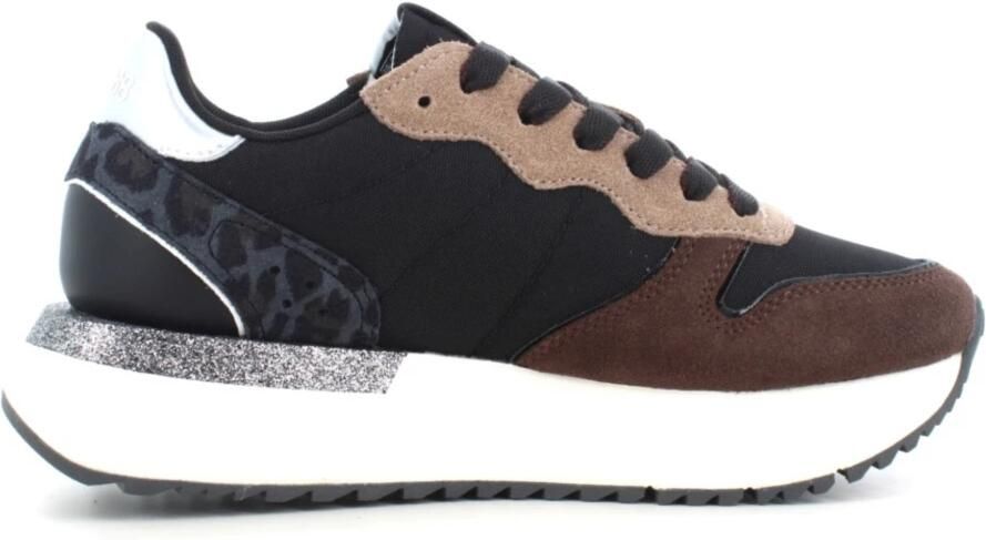 Sun68 Big Stargirl Mix Material Schoenen Zwart Vrouw - Foto 6