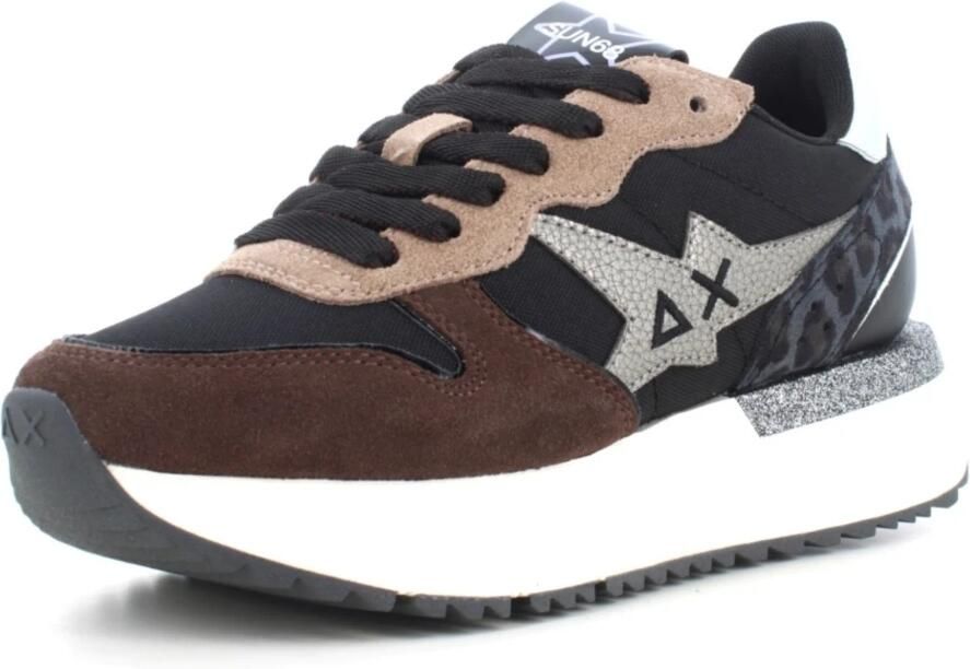 Sun68 Big Stargirl Mix Material Schoenen Zwart Vrouw - Foto 4