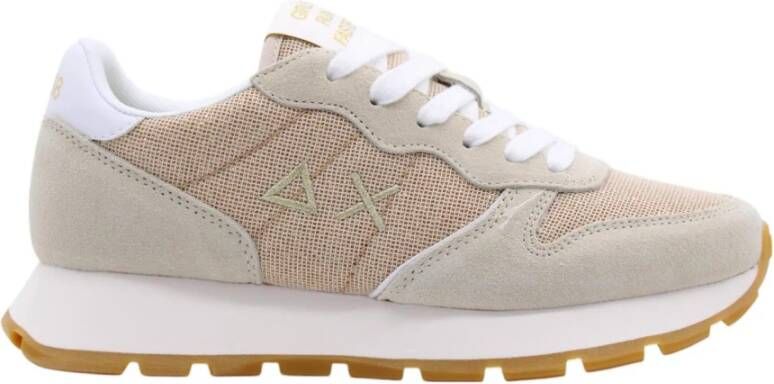 Sun68 Ally Glitter Sneakers Dames Leren Sneaker Beige - Foto 2