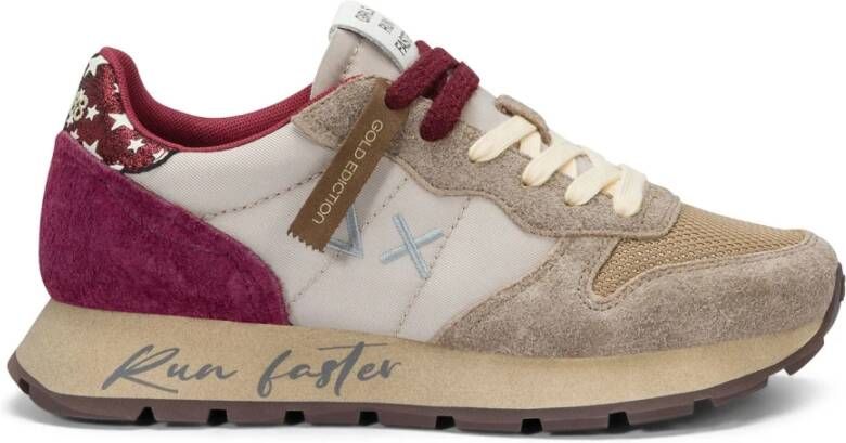 Sun68 Vintage Casual Sneaker Beige Dames