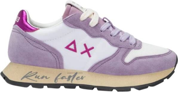 Sun68 Vintage Paarse Sneakers voor Vrouwen