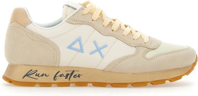 Sun68 Tom Vintage Heren Sneakers Schoenen Beige Z35105 - Foto 2