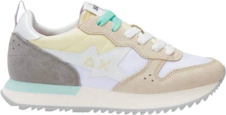 Sun68 Witte lage sneakers