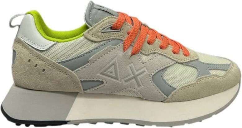 Sun68 Witte lage sneakers Bianco Pan